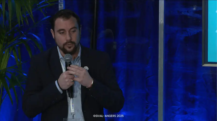 Alexandre Bocage, co-fondateur de Veragrow présente ces innovations lors d'une conférence au SIVAL 2025