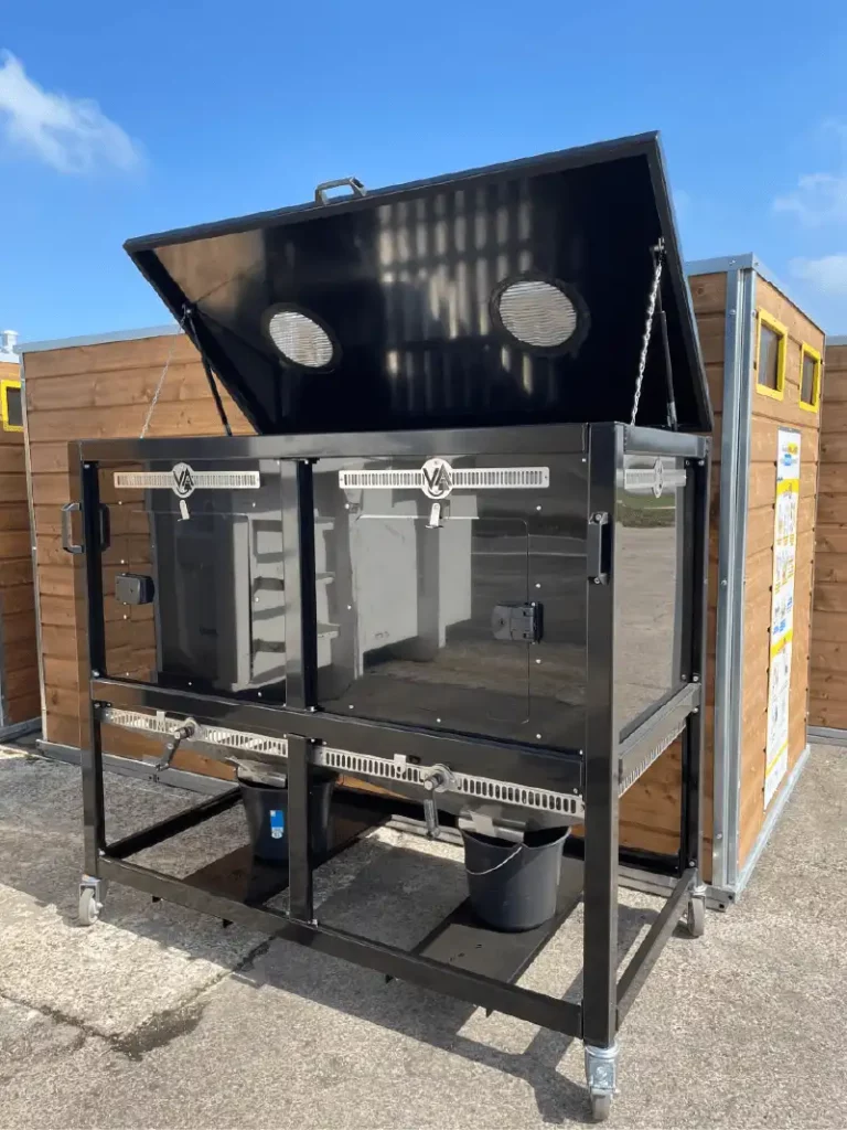 Grand lombricomposteur Veragrow pour les collectivités avec une contenance de 660 litres
